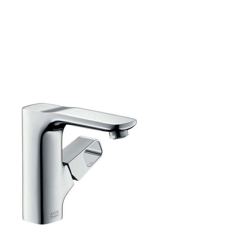 Chrome Single-Handle Modern Bathroom Faucet with Drain Assembly