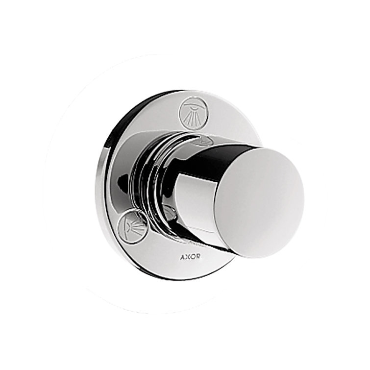 Axor Uno Chrome Modern Wall-Mounted Shower Diverter Trim