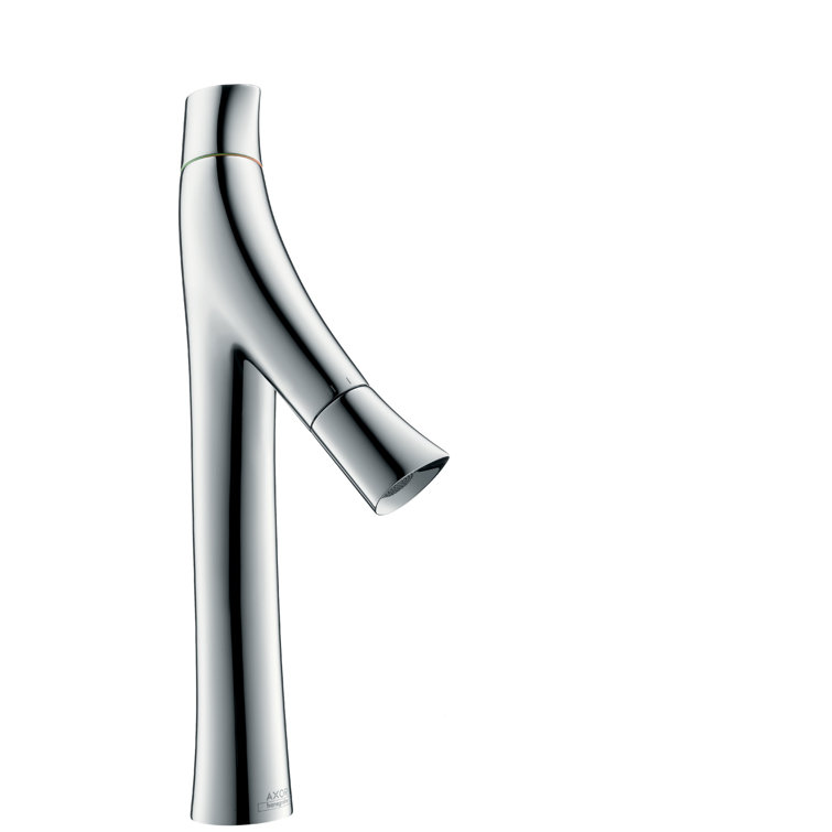 Sleek Modern Chrome High-Rise Vessel Faucet with Eco-Friendly Design