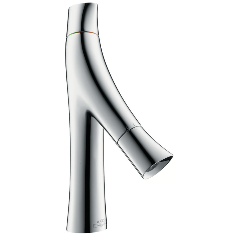 Chrome 11-inch Modern Single Hole Bathroom Faucet
