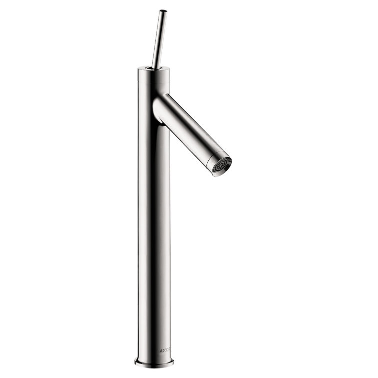 Modern Sleek Chrome Single-Handle 16'' Vessel Bathroom Faucet