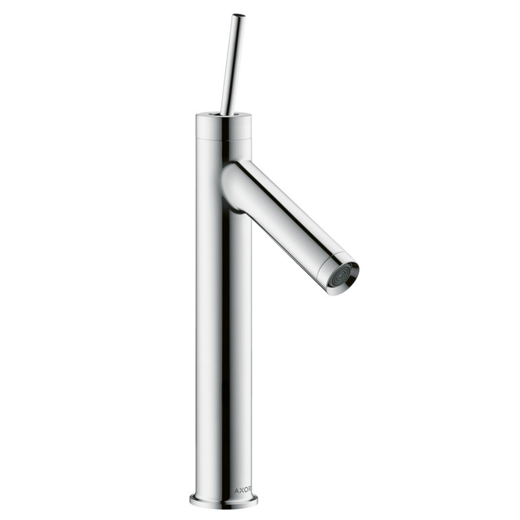 Sleek Black and Chrome Modern Vessel Bathroom Faucet