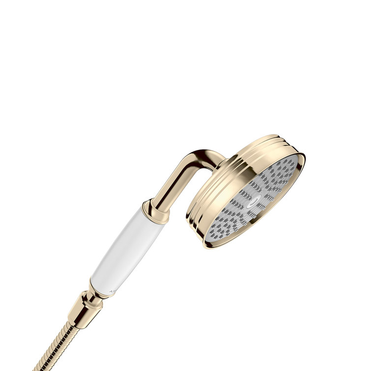 Classic Polished Nickel Handheld Shower Head with Air-Injection