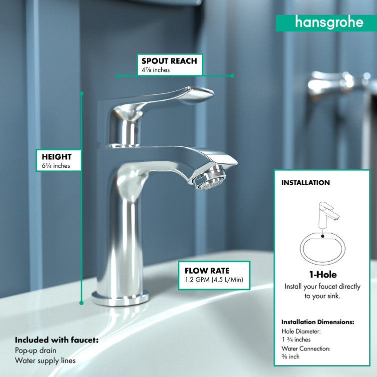 Elegant Modern Brushed Nickel Single Hole Faucet with Eco-Friendly Features