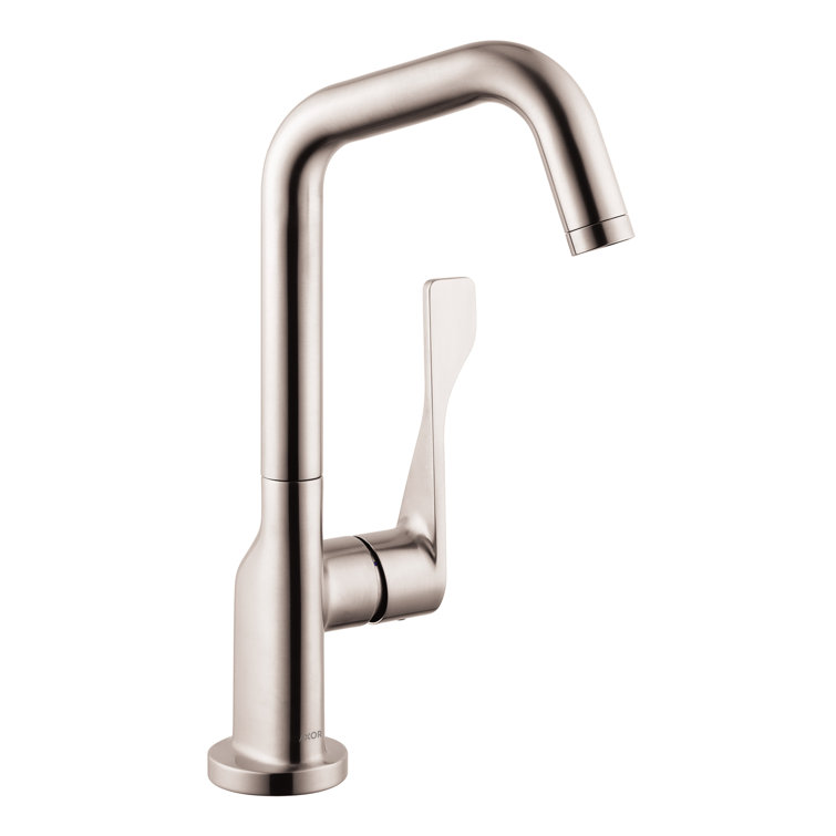 Steel Optik Modern Deck Mounted Bar Faucet