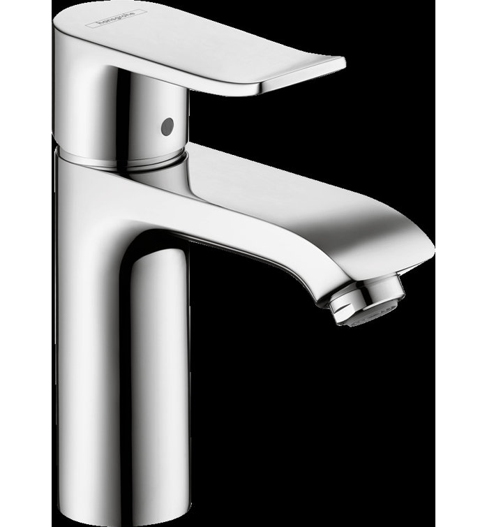 Sleek Modern Chrome Single Hole Brass Bathroom Faucet