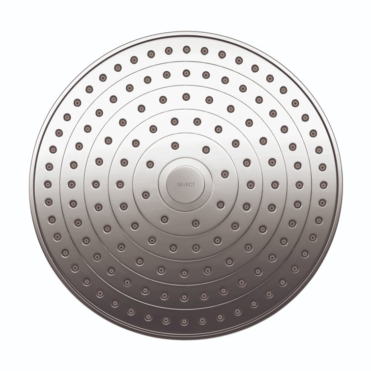 Chrome Modern 9.5" Rain and Jet Showerhead