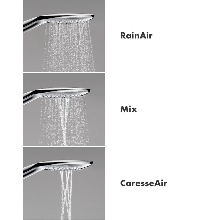 Brushed Nickel Handheld Shower Head with Multiple Spray Modes