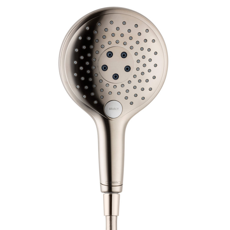 Brushed Nickel Handheld Shower Head with Multiple Spray Modes
