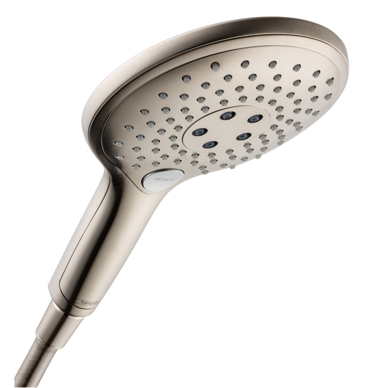 Brushed Nickel Handheld Shower Head with Multiple Spray Modes