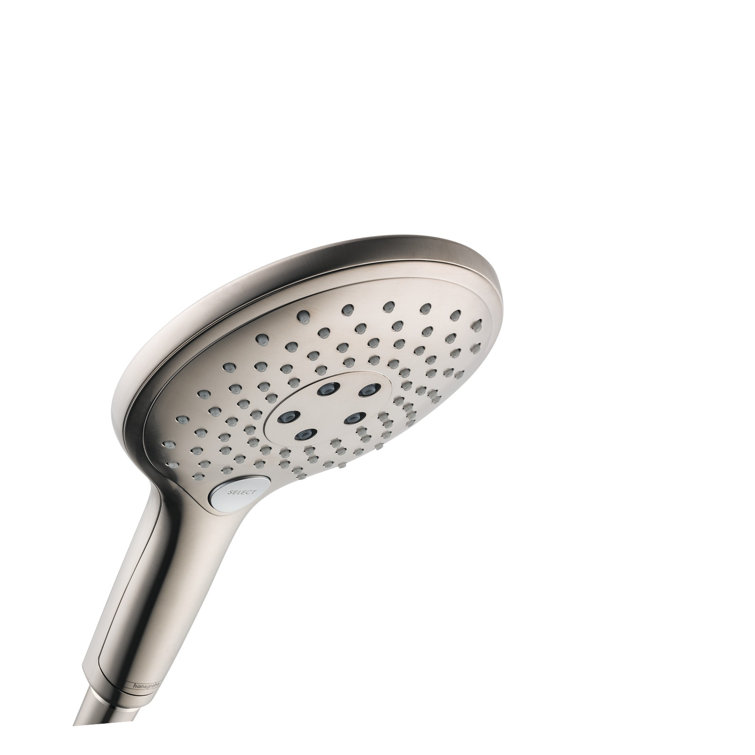Brushed Nickel Handheld Shower Head with Multiple Spray Modes
