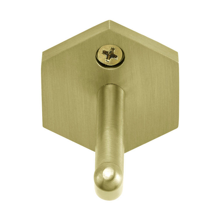 Brushed Gold Solid Brass Wall Mount Robe Hook