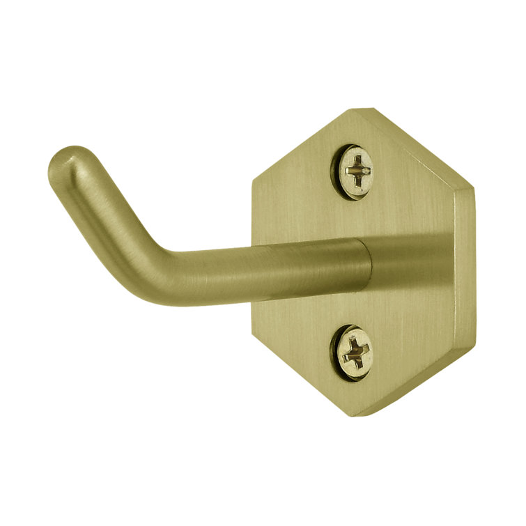 Brushed Gold Solid Brass Wall Mount Robe Hook