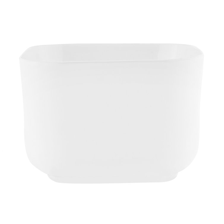 Carre 14.5" White Ceramic Square Vessel Sink