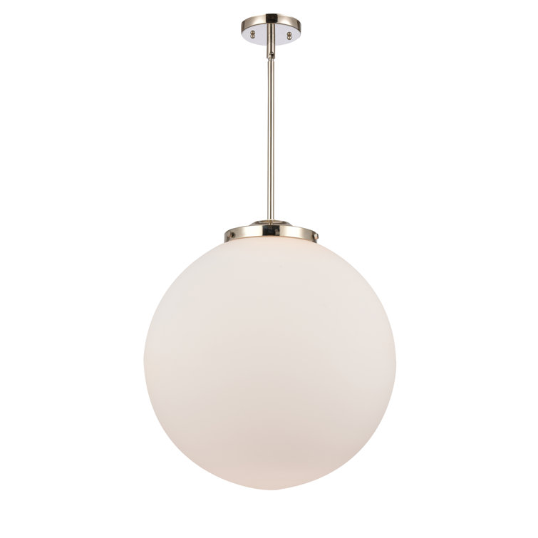 Beacon 19" Polished Nickel Globe Pendant Light