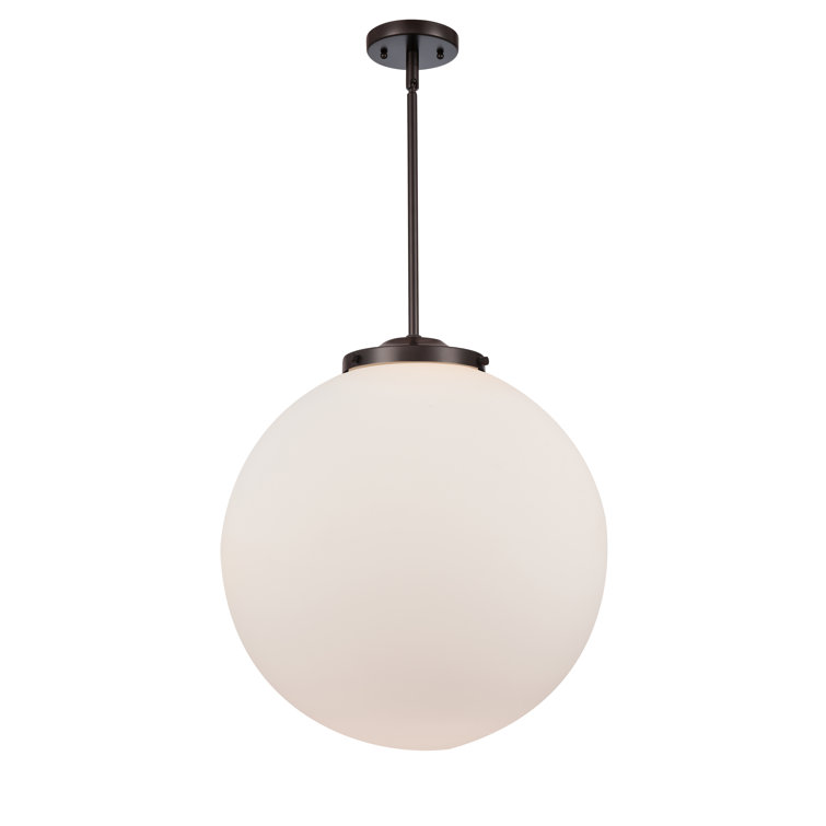 Beacon 19" Oil Rubbed Bronze Glass Globe Pendant Light