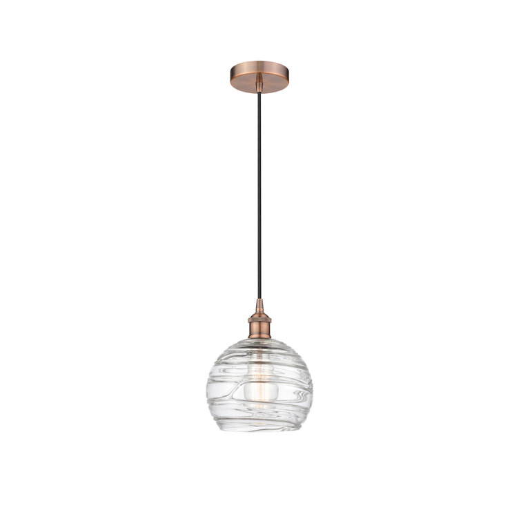 Edison Antique Copper 10" Mini Globe Pendant Light