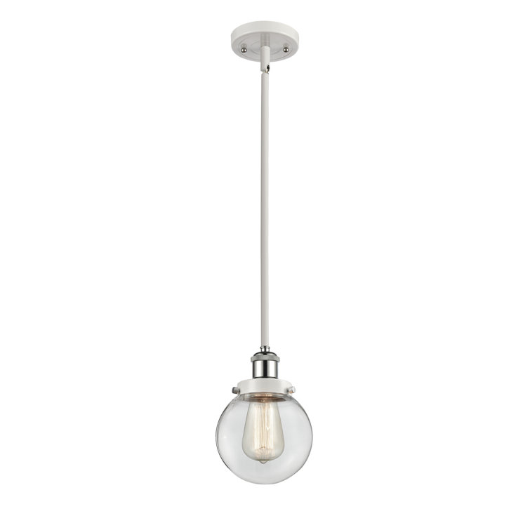 Beacon Chrome and Glass Mini Globe Pendant Light