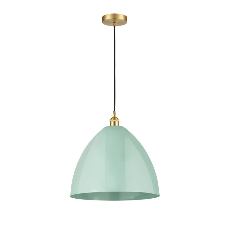 Edison Satin Gold 12.88" Mini Pendant with Versatile Shade Options
