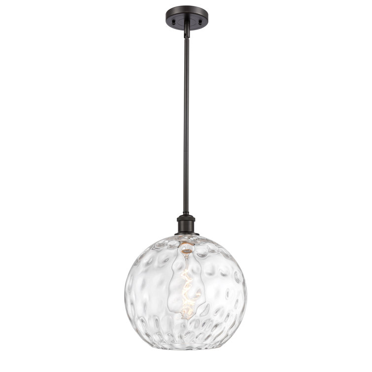 Ballston 15'' Oil Rubbed Bronze Mini Globe Pendant with Water Glass