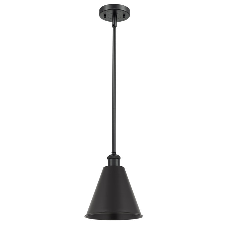 Ballston Matte Black 9.75" Indoor/Outdoor LED Pendant Light