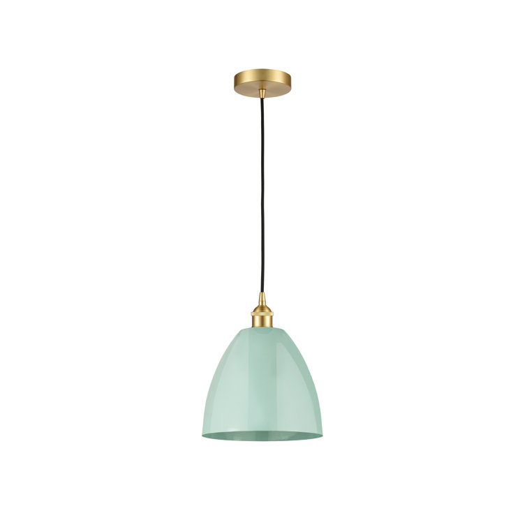 Edison Satin Gold 12.88" Mini Pendant with Versatile Shade Options