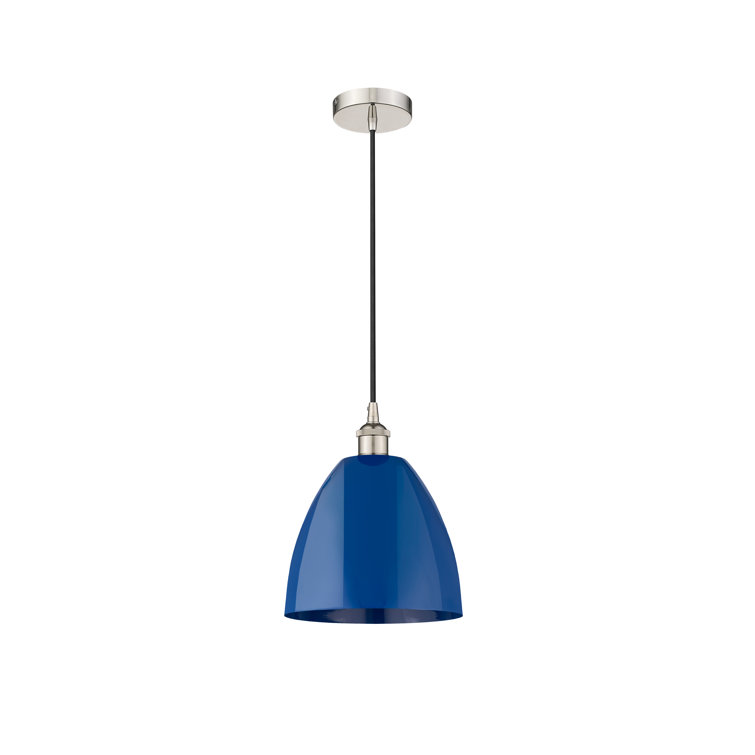 Polished Nickel Glass Dome Mini Pendant Light