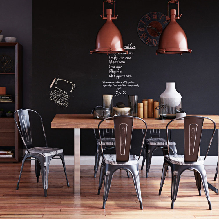 Walnut and Chrome Eight-Seater Modern Dining Table