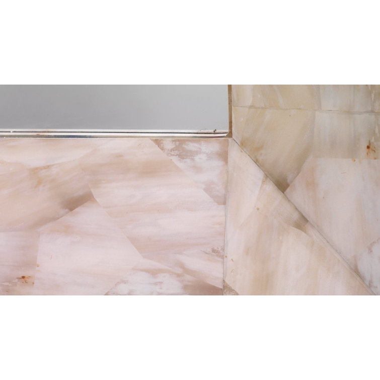 Lacquered Rectangular Wood Frame Wall Mirror