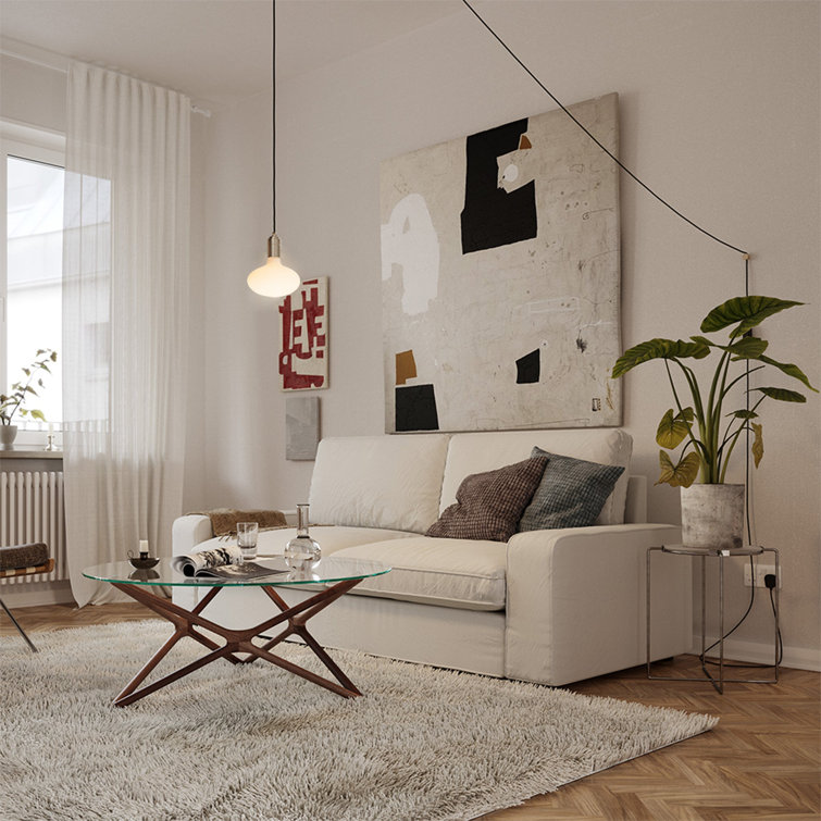 Brass and Frosted Glass Mini Globe Pendant Light