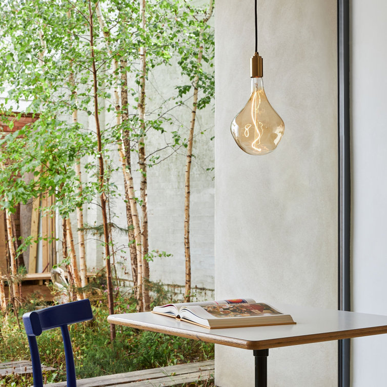 Voronoi II Brass Mini Pendant Light with Transparent Glass