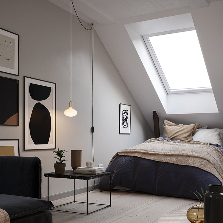 Brass and Frosted Glass Mini Globe Pendant Light