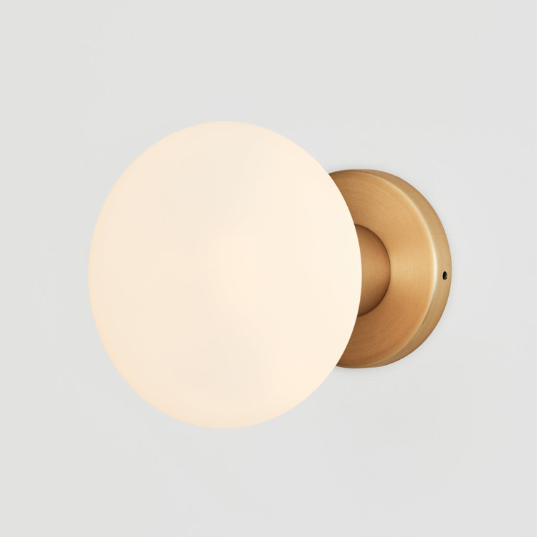 Lochan Brass Oval Dimmable Wall Sconce - Indoor/Outdoor