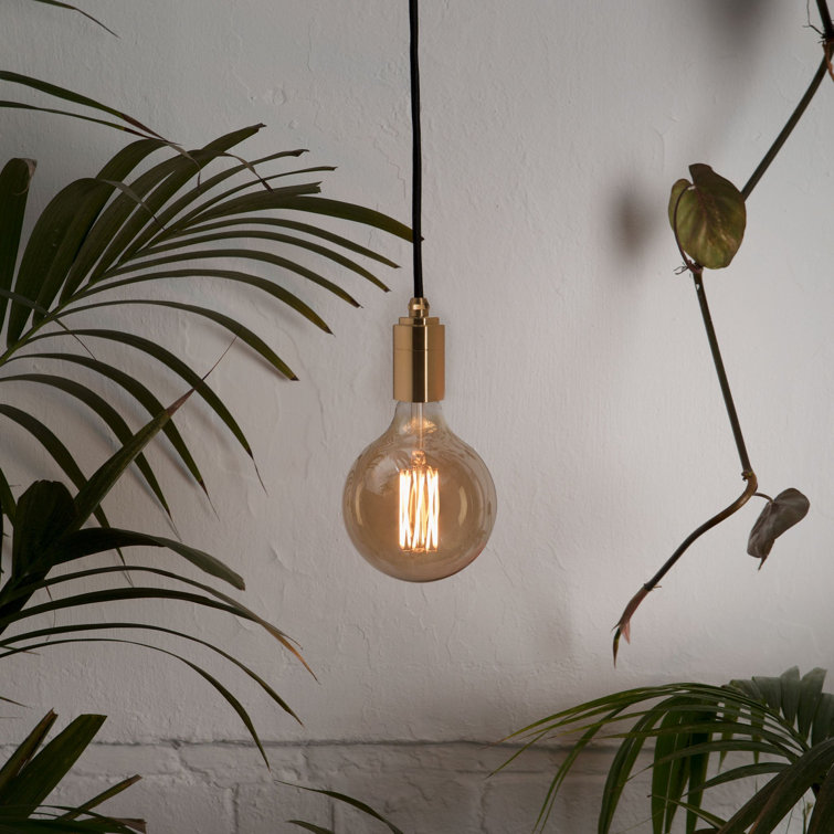 Gaia Mini LED Brass Globe Pendant with Dimmable Light