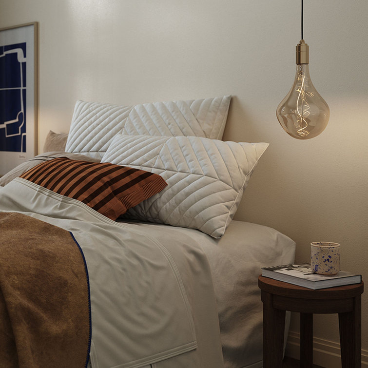 Voronoi II Brass Mini Pendant Light with Transparent Glass