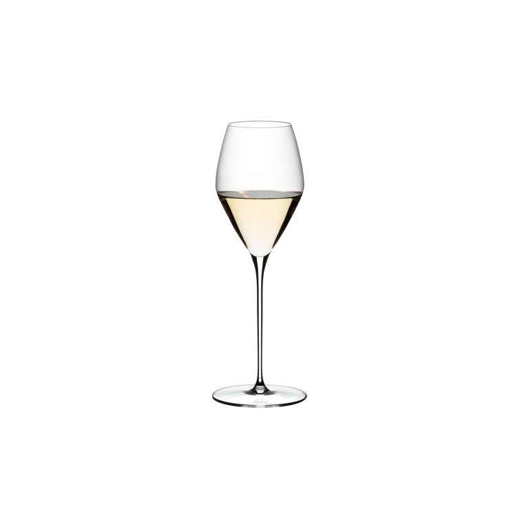 Elegant Clear Glass Wine Goblets Set of 2