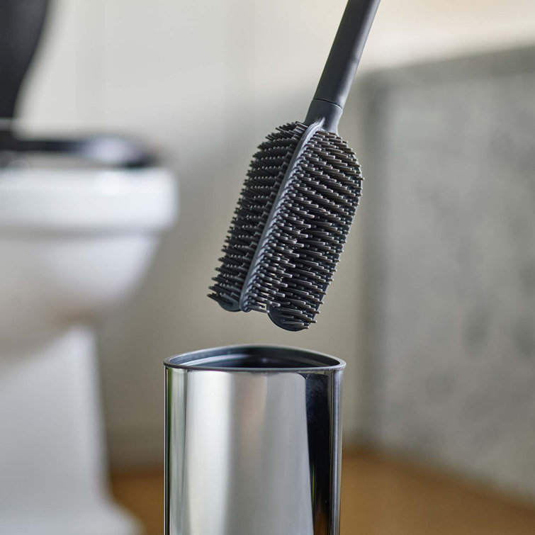 Stainless Steel Flexible Toilet Brush with Holder
