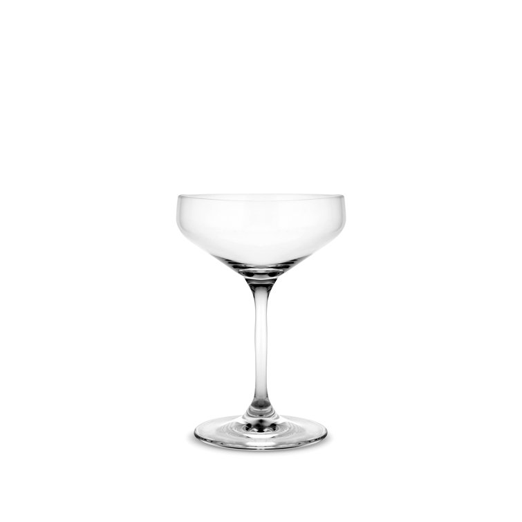 Elegant Clear Glass Martini Cocktail Set, 6 Pieces