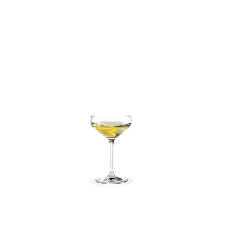Elegant Clear Glass Martini Cocktail Set, 6 Pieces