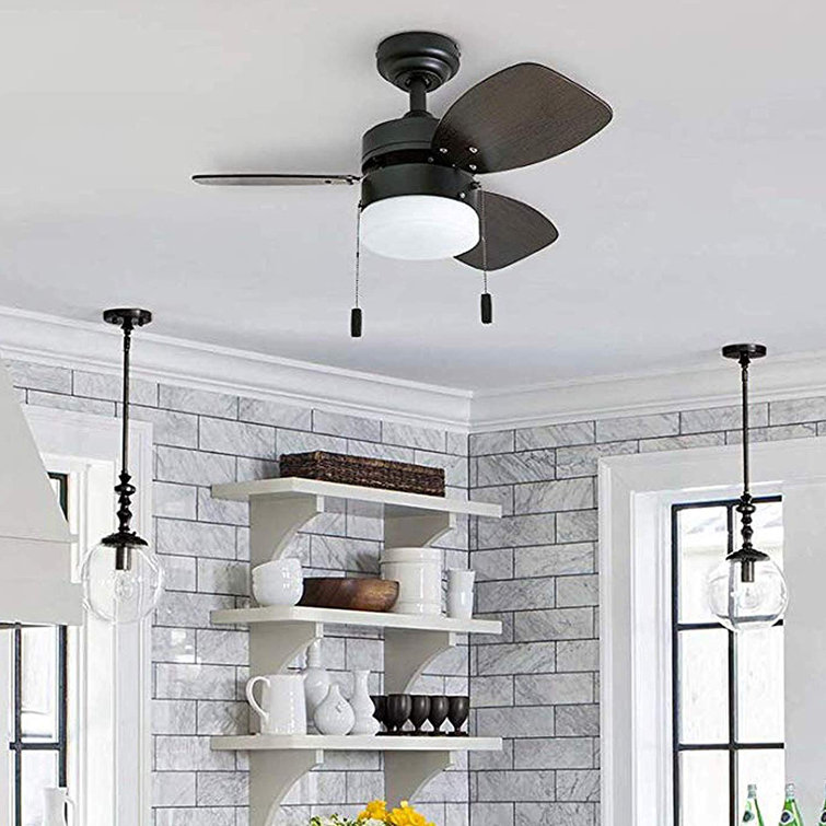 Ocean Breeze 30" Bronze LED Ceiling Fan with Reversible Blades