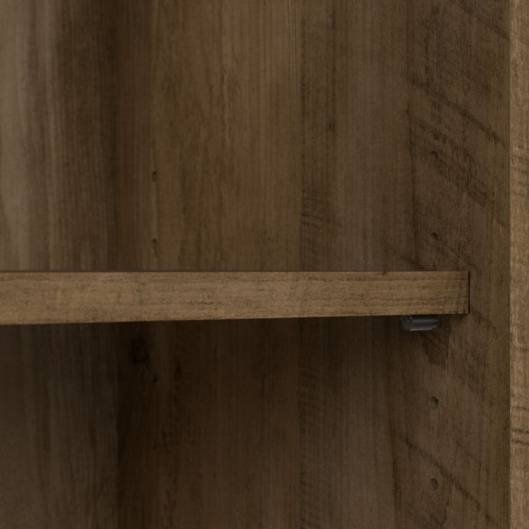 Cabot Reclaimed Pine 66" Tall Adjustable 5-Shelf Bookcase