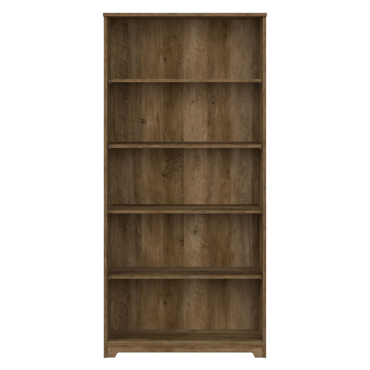 Cabot Reclaimed Pine 66" Tall Adjustable 5-Shelf Bookcase