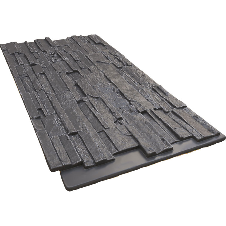 Slate Gray Faux Stone Panel for Interior and Exterior