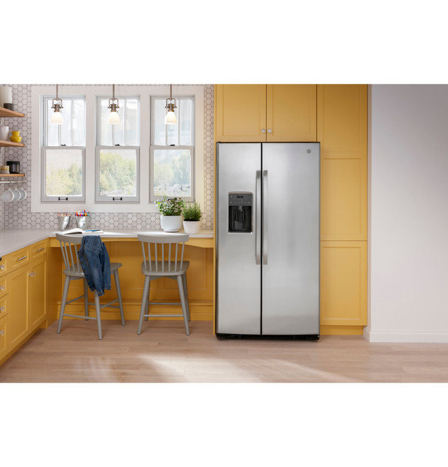 Stainless Steel 36" Smart Side-by-Side Refrigerator with Ice Maker