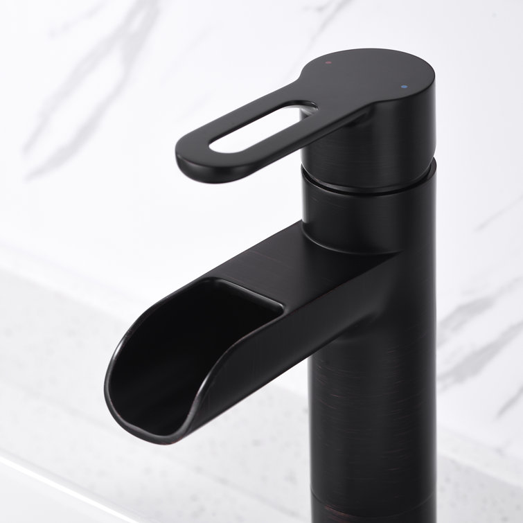 Oil Rubbed Bronze Single Handle Vessel Sink Faucet with Drain Assembly