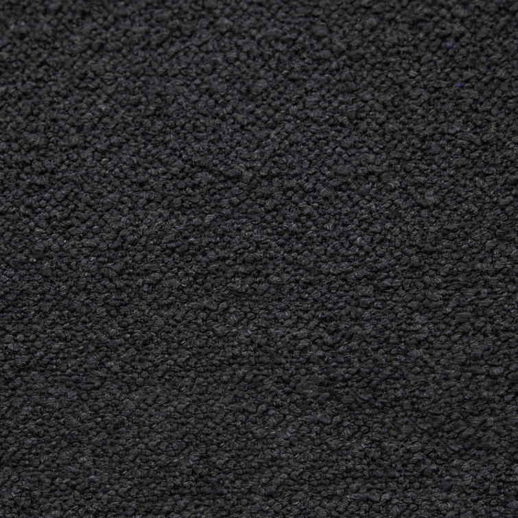 Solstice Swivel Glider in Black Boucle with Curved Back