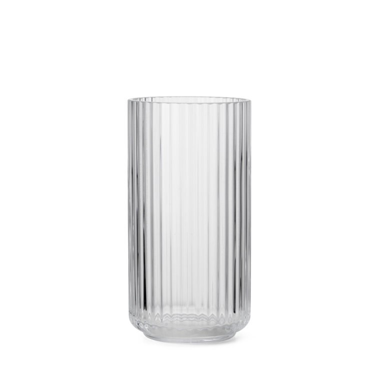 Elegant White Porcelain Fluted Table Vase