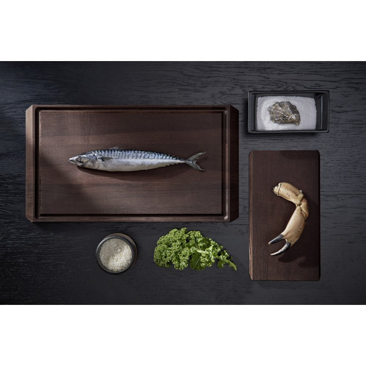 Large Dark Brown Thermo Ash Rectangular Cutting Board