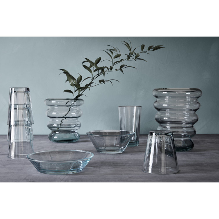 Mint Green Geometric Glass Table Vase