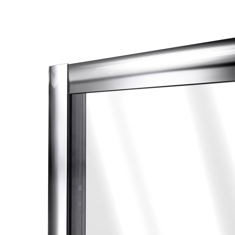 Flex 60" Brushed Nickel Frameless Pivot Shower Door